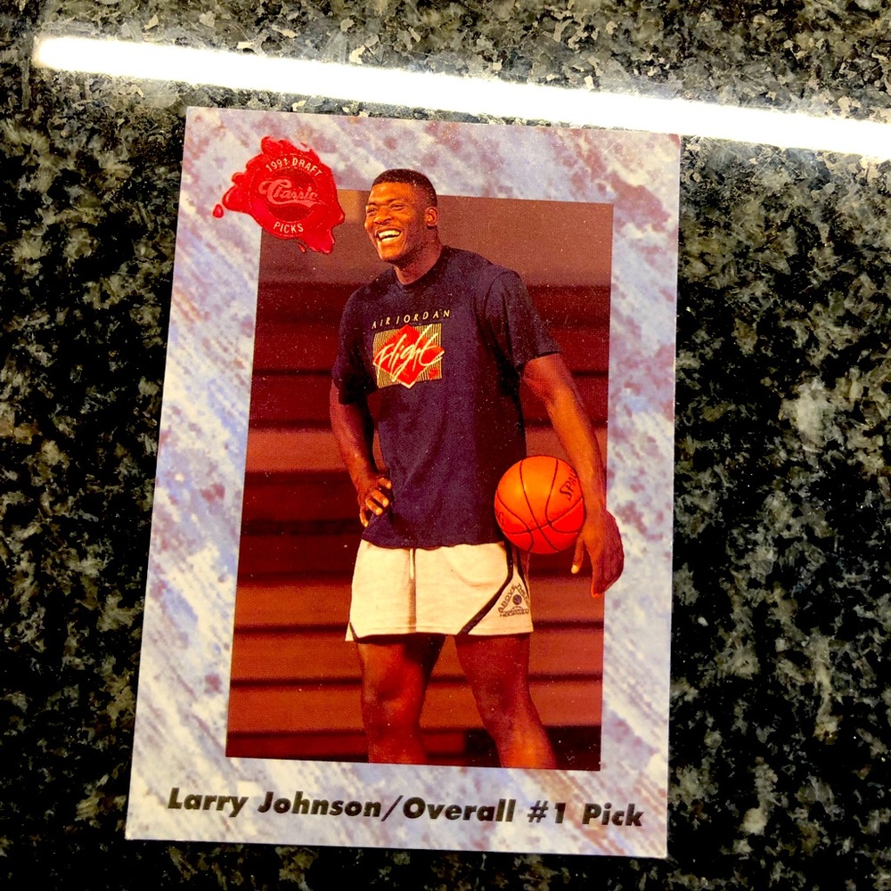 Larry Johnson Classic 1991 1st overall draft pick #192 basketball card!!